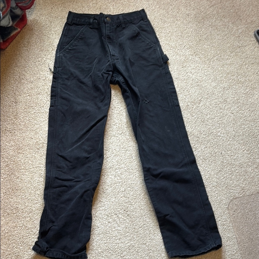 Men's Black Cargo Pants With small hole